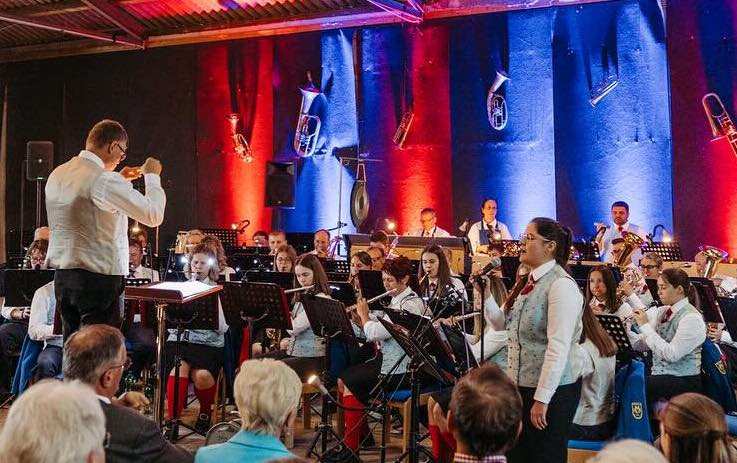Musikkapelle beim Konzertspiel
